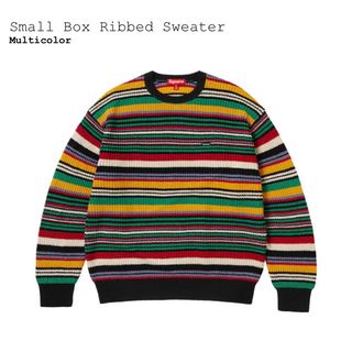 Supreme Small Box Ribbed Sweater 黒 XXL