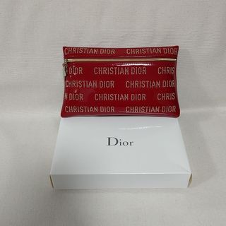 クリスチャンディオール(Christian Dior)のDior ディオール ポーチ ノベルティ レッド スタッズ(ポーチ)