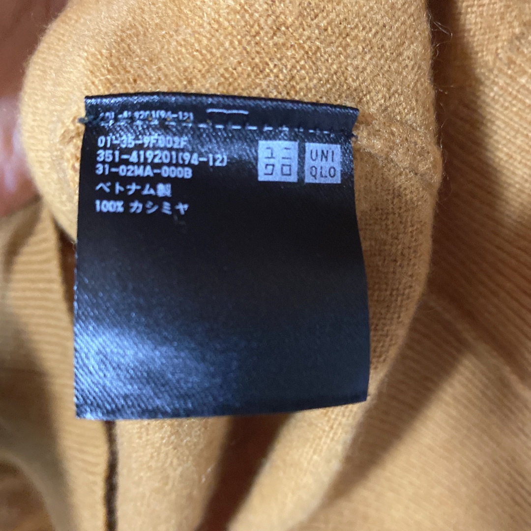 UNIQLO(ユニクロ)のUNIQLOカシミヤ100％ニット　キャメルブラウン レディースのトップス(ニット/セーター)の商品写真