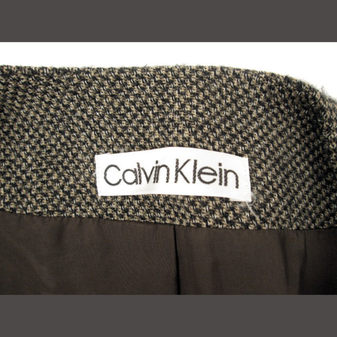 Calvin Klein(カルバンクライン)のカルバンクライン ジャケット コート ノーカラー ツイード ウール 9  レディースのジャケット/アウター(その他)の商品写真