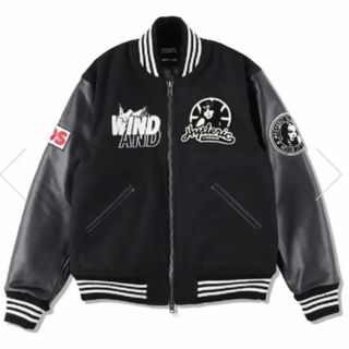 HYSTERIC GLAMOUR - wind and sea HYSTERIC GLAMOUR スタジャン 黒 Lの ...