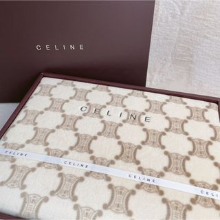 セリーヌ(celine)のCELINE  新品・未使用　セリーヌ　マカダム柄　綿毛布　日本製(毛布)