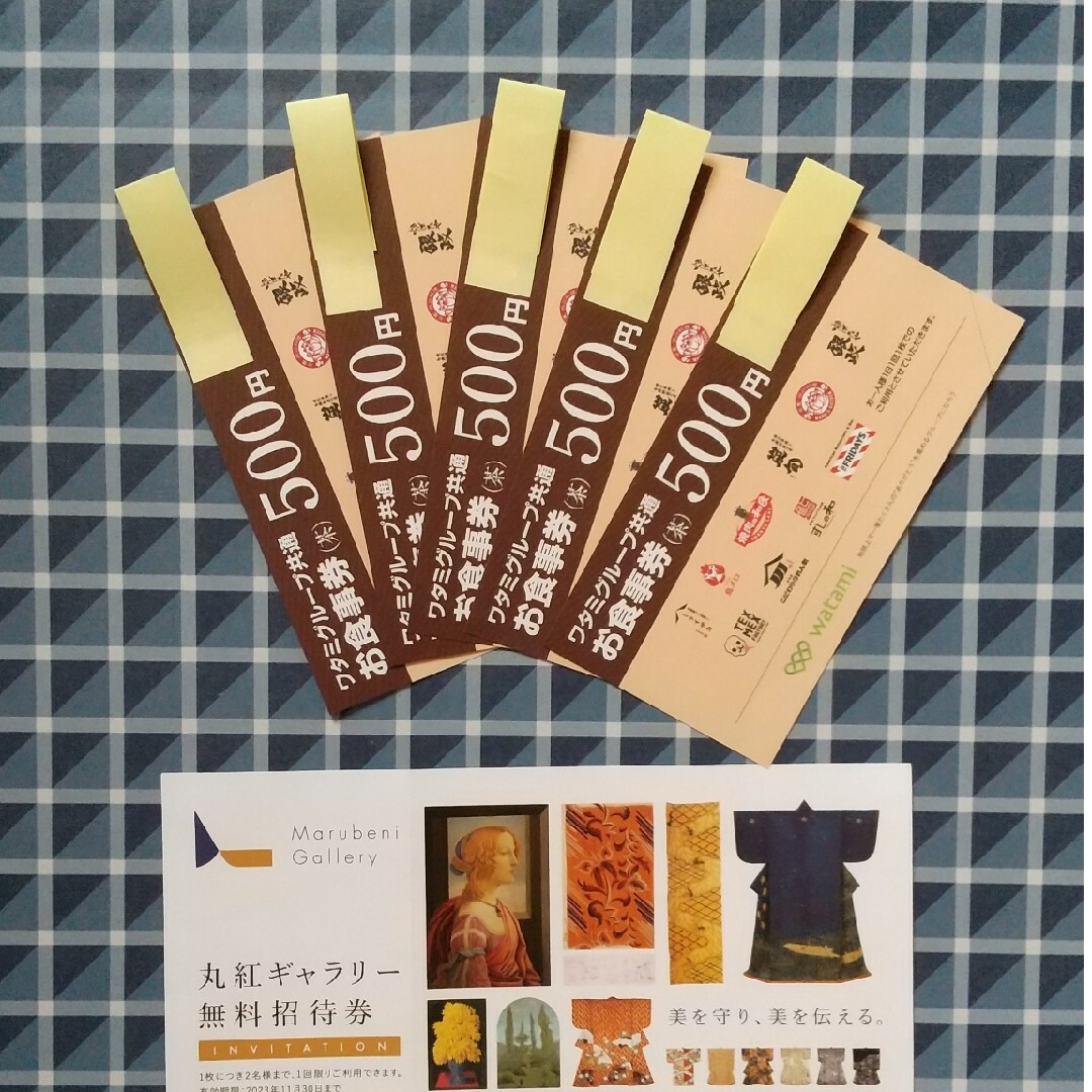 【lip112464様専用】ワタミグループ共通お食事券(茶)2500円分 | フリマアプリ ラクマ