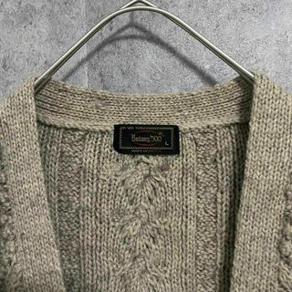 90s vintage フィッシャーマンニット カーディガン メンズL 古着の通販