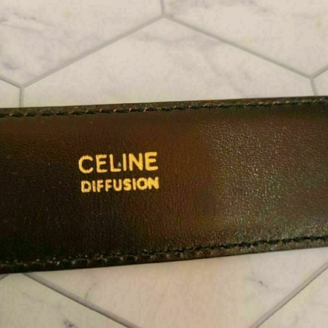 celine - CELINE ゴールド 馬車 ロゴ ベルト かっこいい お洒落 スーツ