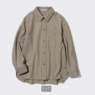 ユニクロ(UNIQLO)のブラッシュドジャージーシャツジャケット(シャツ/ブラウス(長袖/七分))