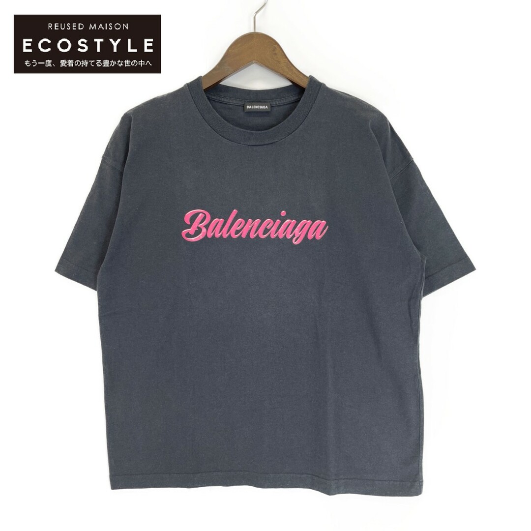 バレンシアガ BALENCIAGA グレー　ピンク　Tシャツ