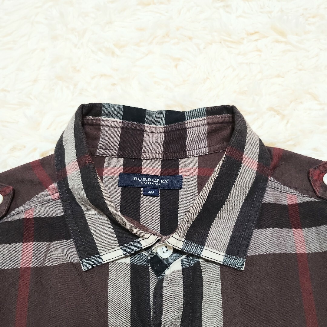 BURBERRY - 希少 BURBERRY バーバリーロンドン チェック柄シャツ ノバ