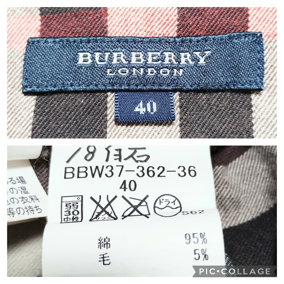 希少　BURBERRY　バーバリーロンドン　チェック柄シャツ　ノバチェック　L