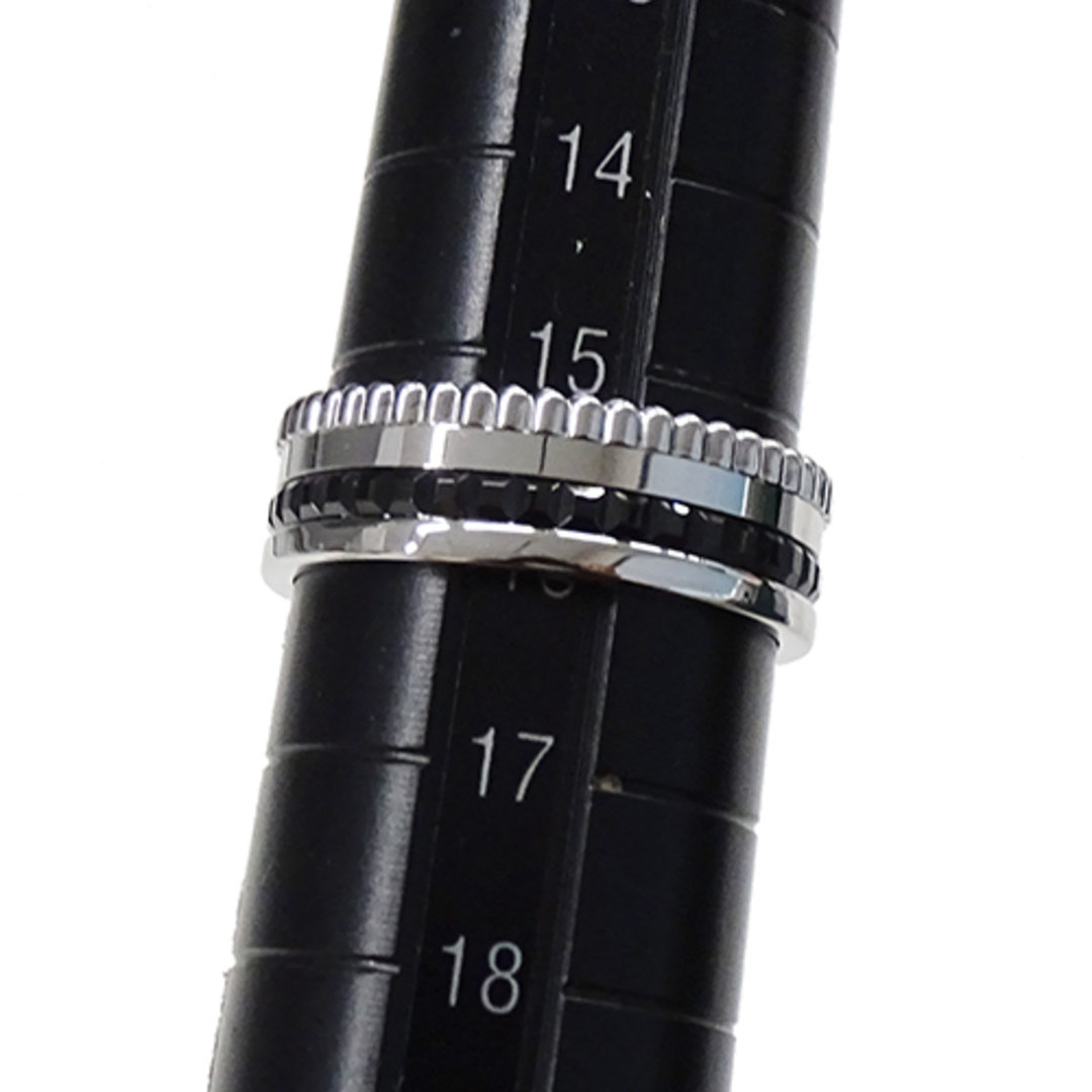 ブシュロン BOUCHERON リング レディース メンズ ブランド 指輪 750WG ブラックPVD キャトル ブラック スモール ホワイトゴールド JRG01790 T56 約16号 ジュエリー 磨き済み