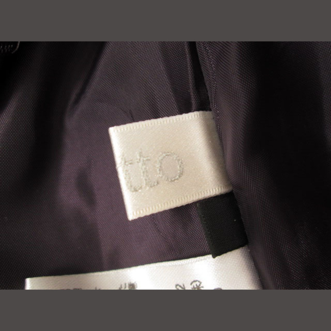 オットー OTTO ワンピース ツイード フリンジ ノースリーブ M 紫 レディースのワンピース(ひざ丈ワンピース)の商品写真