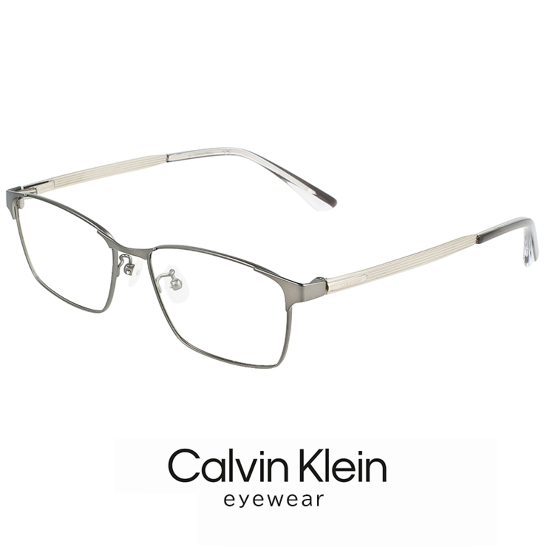 Calvin Klein(カルバンクライン)の【新品】 メンズ カルバンクライン メガネ ck21138a-009 calvin klein 眼鏡 ck21138a スクエア ウェリントン 型 めがね カルバン・クライン チタン メタル フレーム メンズのファッション小物(サングラス/メガネ)の商品写真