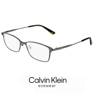 カルバンクライン(Calvin Klein)の【新品】 カルバンクライン メンズ メガネ ck22128lb-009 calvin klein 眼鏡 めがね シルバー 系 カラー チタン メタル スクエア 型(サングラス/メガネ)