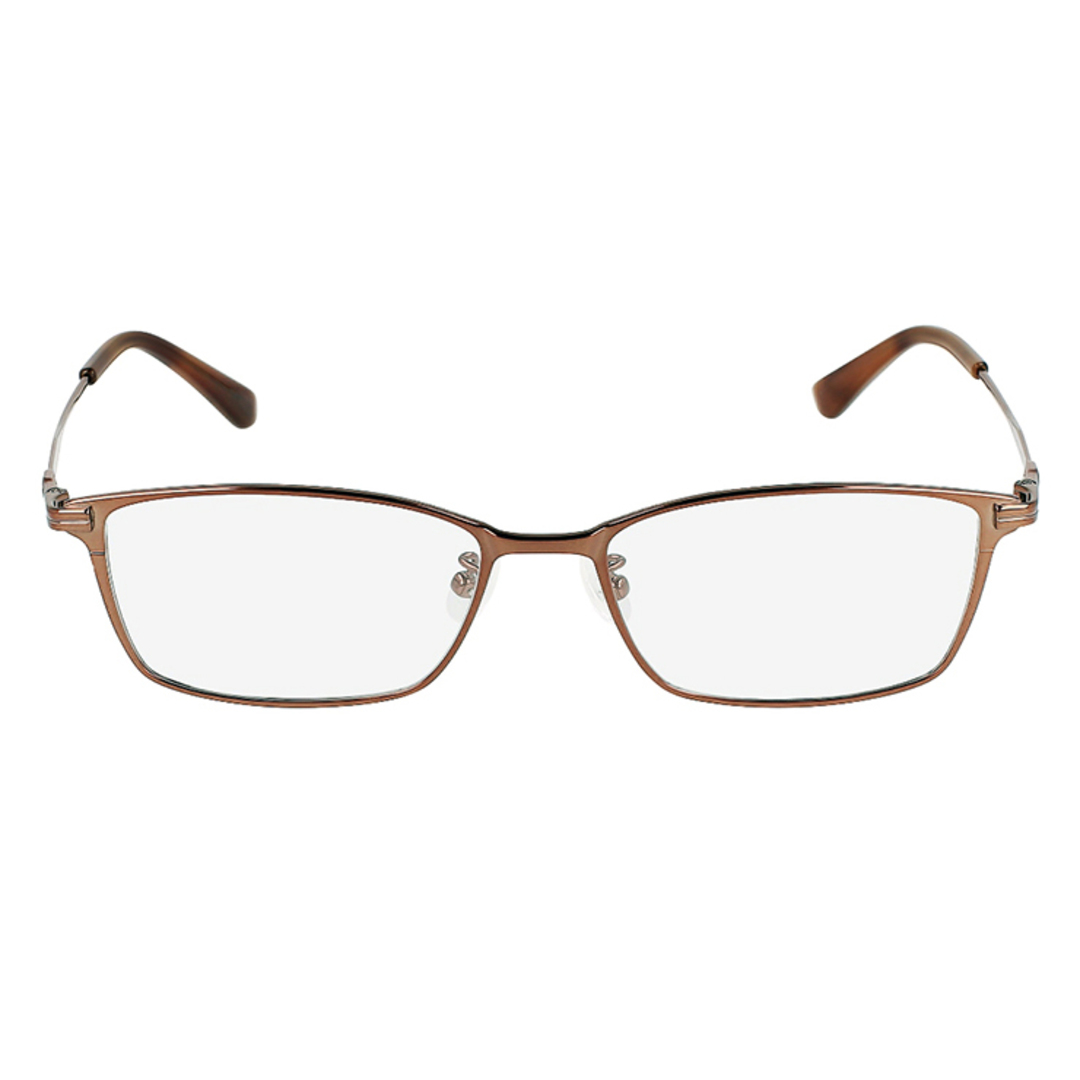 Calvin Klein(カルバンクライン)の【新品】 カルバンクライン メンズ メガネ ck22128lb-200 calvin klein 眼鏡 めがね ブラウン カラー チタン メタル スクエア 型 メンズのファッション小物(サングラス/メガネ)の商品写真