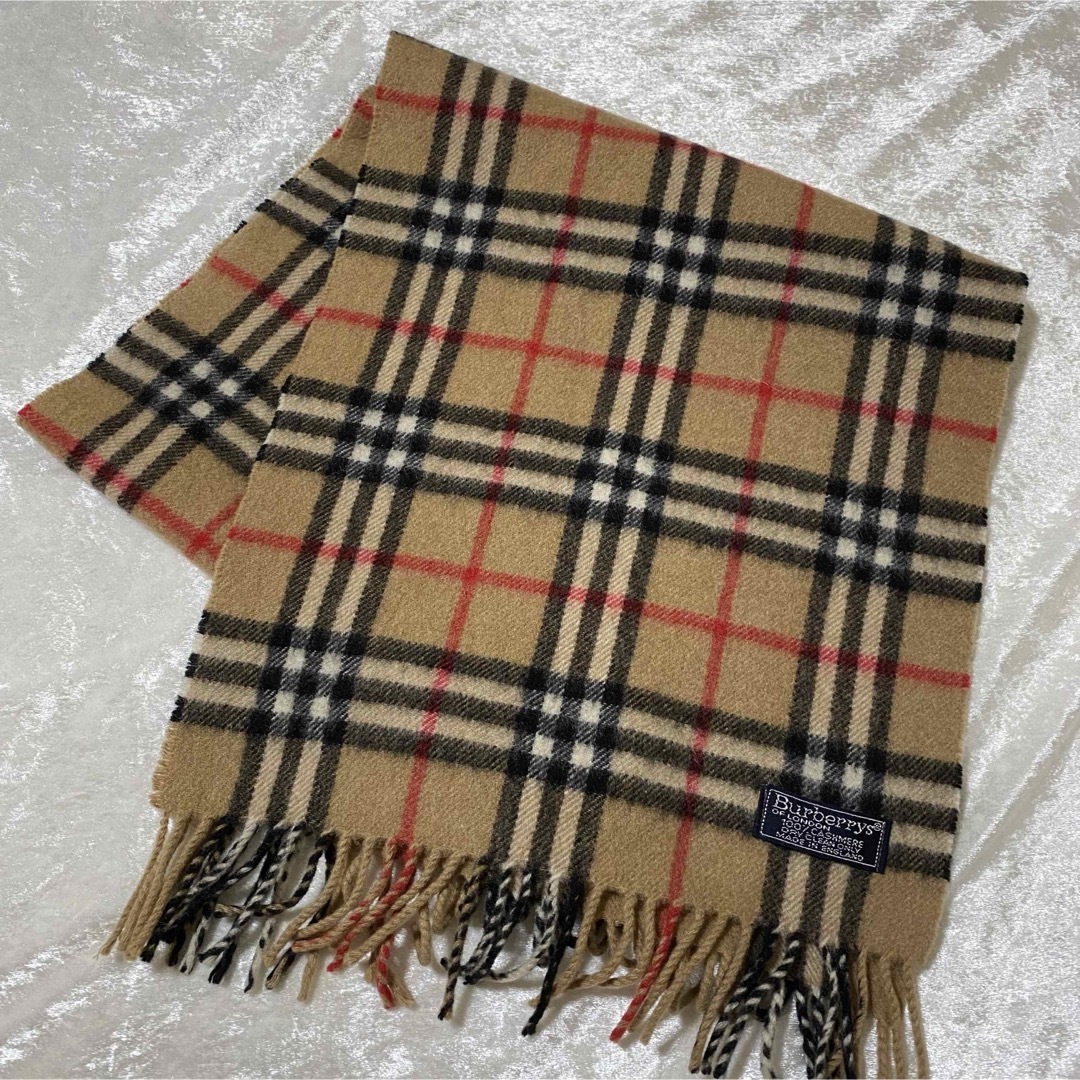 【極美品】Burberrys Londonカシミア100% マフラーノバチェック