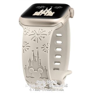 アップルウォッチ(Apple Watch)のApple Watch バンド　Disney仕様 ホワイト2つセット(腕時計)