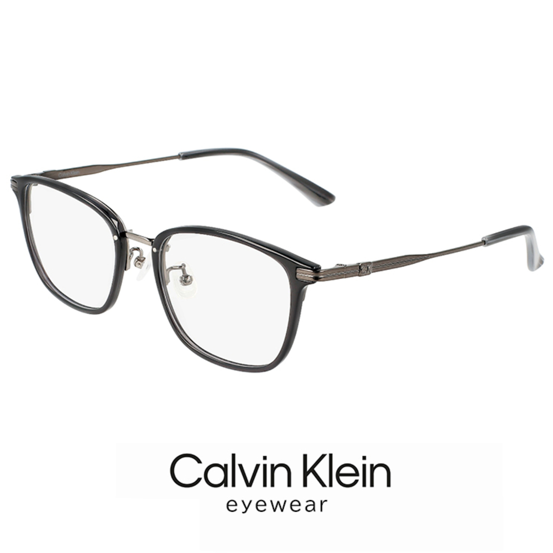 【新品】 カルバンクライン メンズ メガネ ck22562lb-010 calvin klein 眼鏡 めがね チタン フレーム ウェリントン 型ファッション小物
