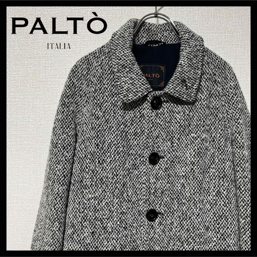 【美品】PALTO パルト ウール ステンカラーコート 48