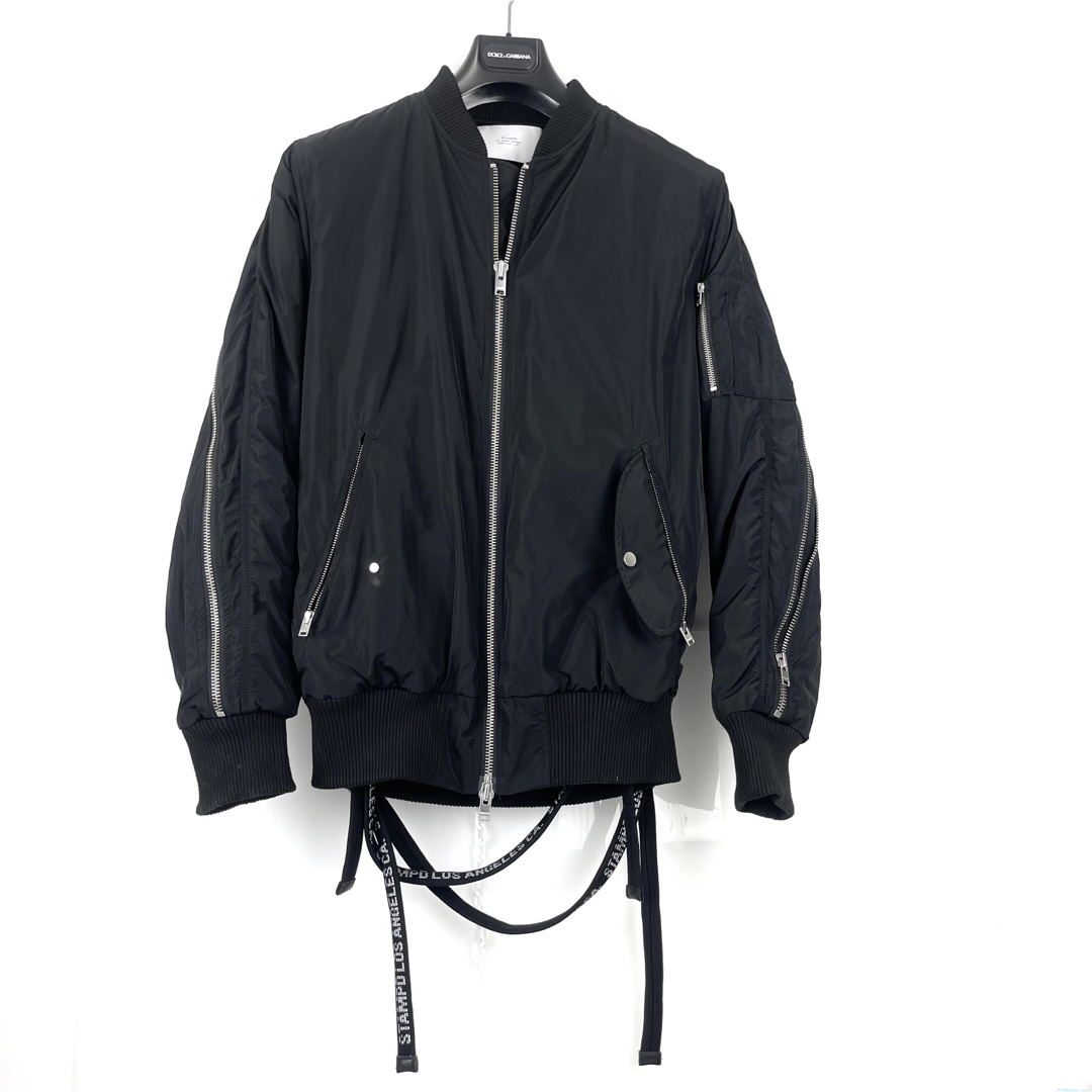 STAMPD - 9万 STAMPD スタンプド ZIP MA-1 ブラック L 美品の通販 by