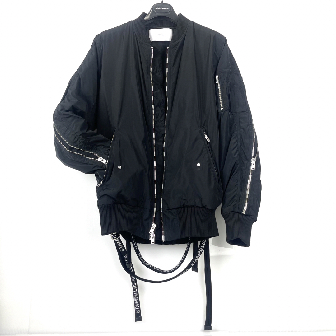 STAMPD - 9万 STAMPD スタンプド ZIP MA-1 ブラック L 美品の通販 by