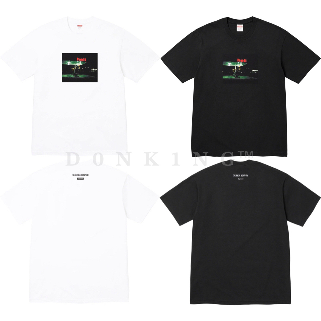 Supreme 23FW 新作 Dash Snow Hell Tee 白 黒 M