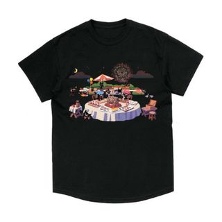 キヨ猫Tシャツ (キヨ猫パーティー) 黒(Tシャツ(半袖/袖なし))