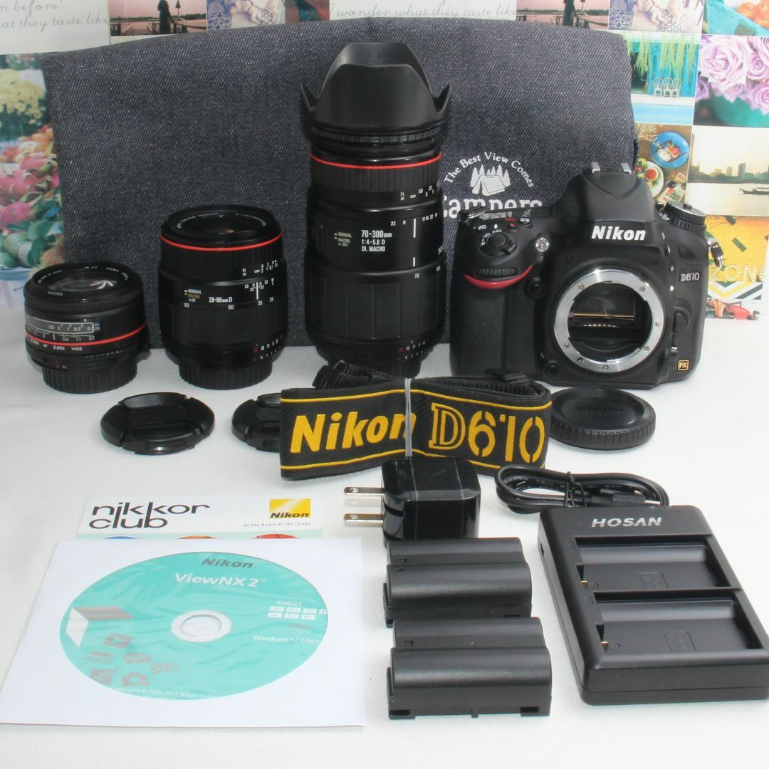 Nikon - ❤️予備バッテリー&カメラバッグ付❤️ニコン D610 超望遠