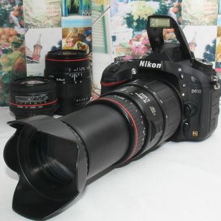 ニコン(Nikon)の❤️予備バッテリー&カメラバッグ付❤️ニコン D610 超望遠トリプルズーム❤️(デジタル一眼)