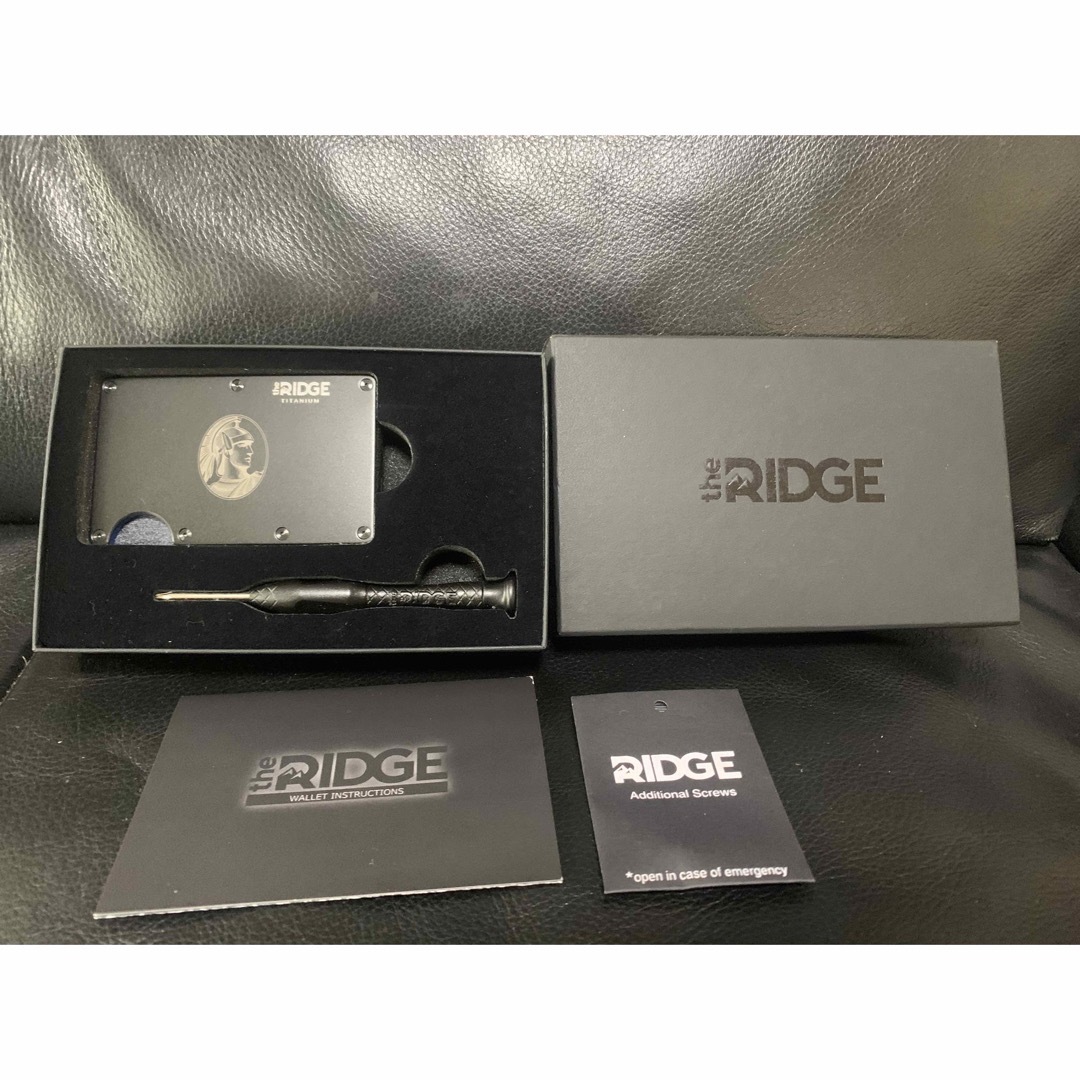 the RIDGE(ザリッジ)のthe RIDGE チタニウム　ブルー　マネークリップ　AMEX 限定 メンズのファッション小物(マネークリップ)の商品写真