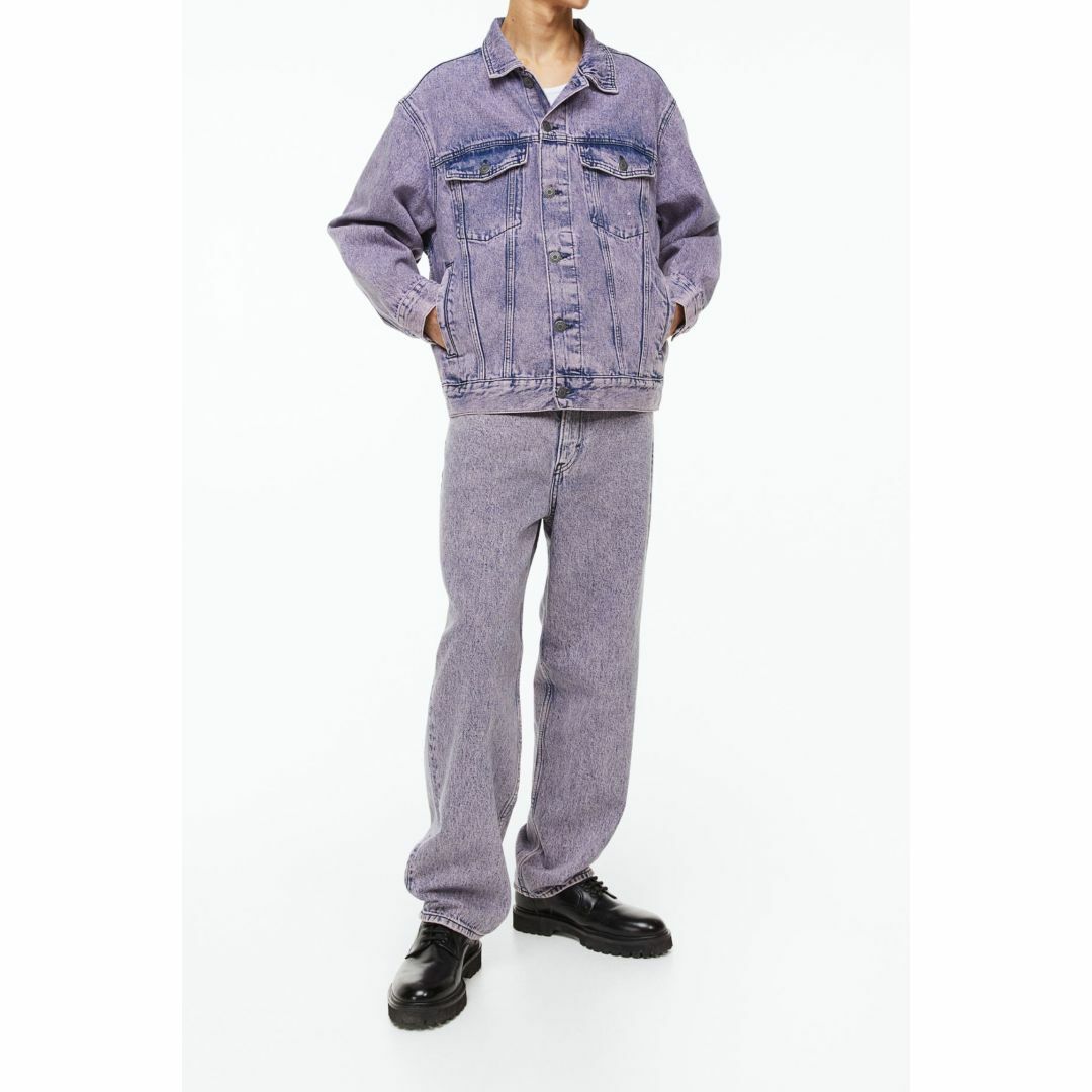 H&M(エイチアンドエム)の4月だけ値下げ! H&M リジッドデニムジャケット リラックスフィット メンズのジャケット/アウター(Gジャン/デニムジャケット)の商品写真