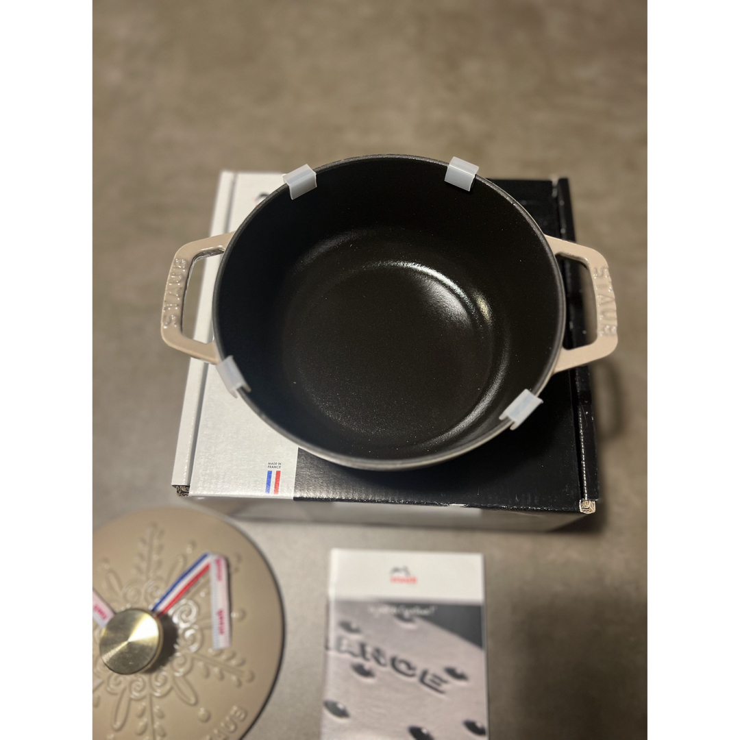 STAUB - 激レア 新品 staub WA-NABE S スノーフレーク 16 CM リネンの