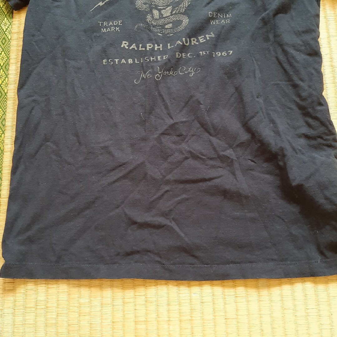 Ralph Lauren(ラルフローレン)のラルフローレン　ブラック半袖TシャツS メンズのトップス(Tシャツ/カットソー(半袖/袖なし))の商品写真