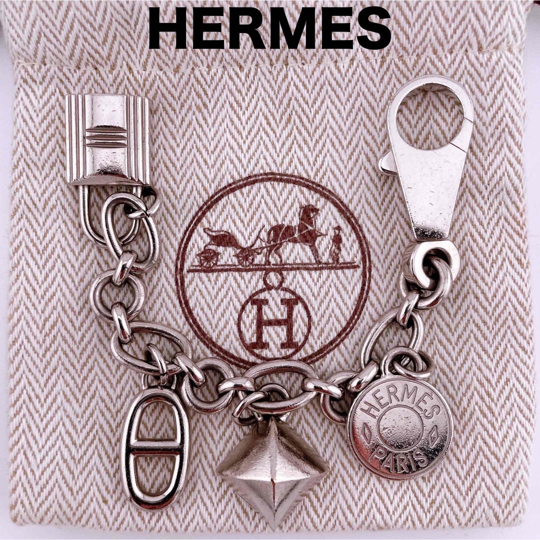 【良品】エルメス HERMES アミュレット4 チャーム シルバー レディースアミュレット4⭐️サイズ