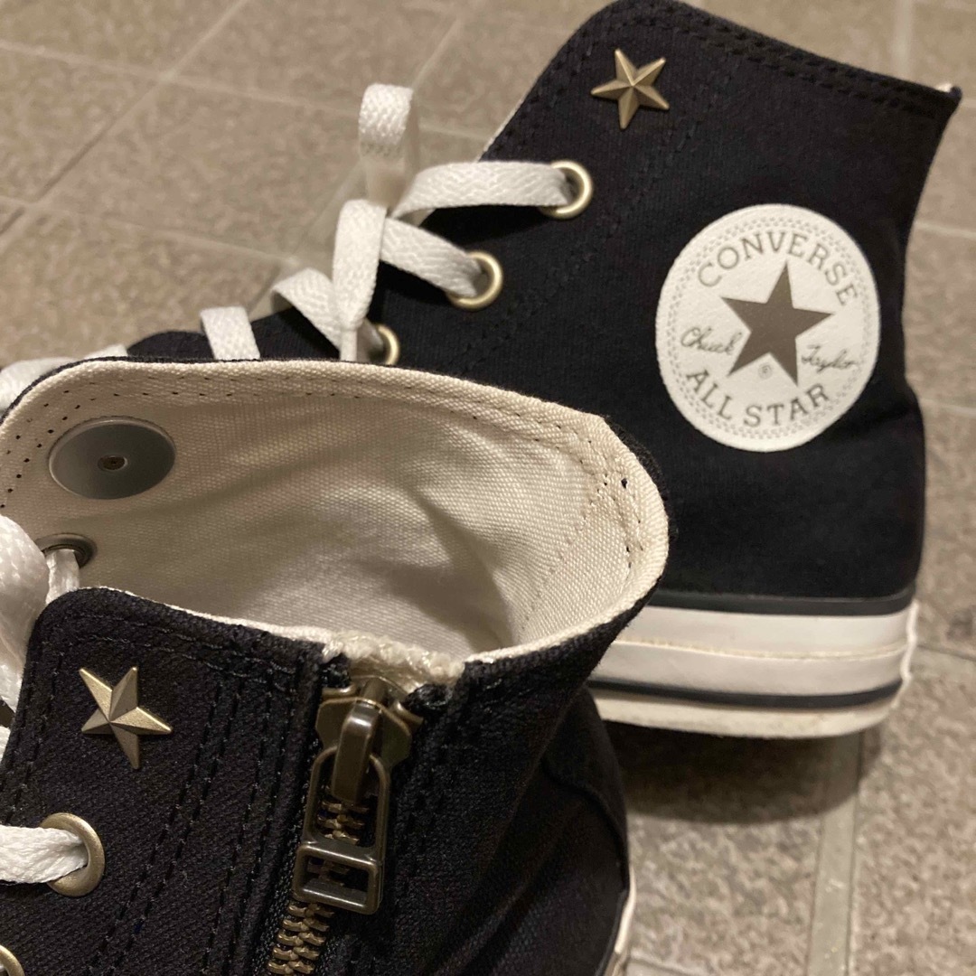 ALL STAR（CONVERSE）(オールスター)のZIP付き オールスターハイカットスニーカー24.5cm レディースの靴/シューズ(スニーカー)の商品写真