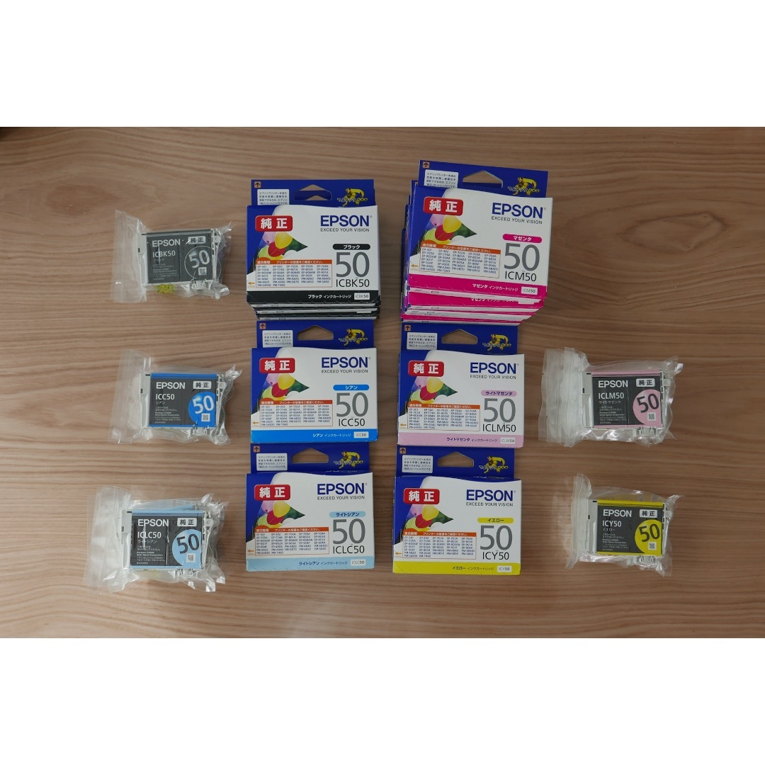 EPSON - EPSON純正インクカートリッジ 6色(ジャンク)