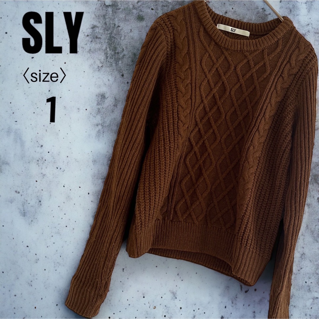 スライ 未使用タグ付き CABLE KNIT