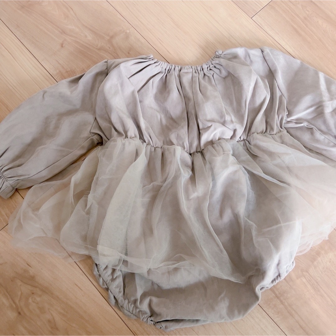 cottoli✳︎ロンパース✳︎グレー キッズ/ベビー/マタニティのベビー服(~85cm)(ロンパース)の商品写真