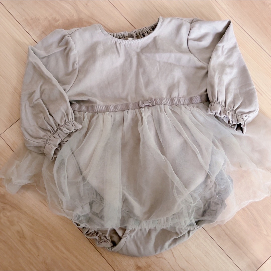 cottoli✳︎ロンパース✳︎グレー キッズ/ベビー/マタニティのベビー服(~85cm)(ロンパース)の商品写真