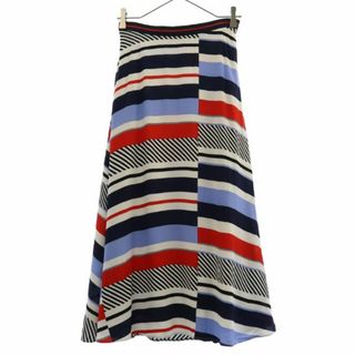 トミーヒルフィガー(TOMMY HILFIGER)のトミーヒルフィガー 総柄 フレア ロングスカート 2 TOMMY HILFIGER レディース 【中古】  【231007】 メール便可(ミニスカート)