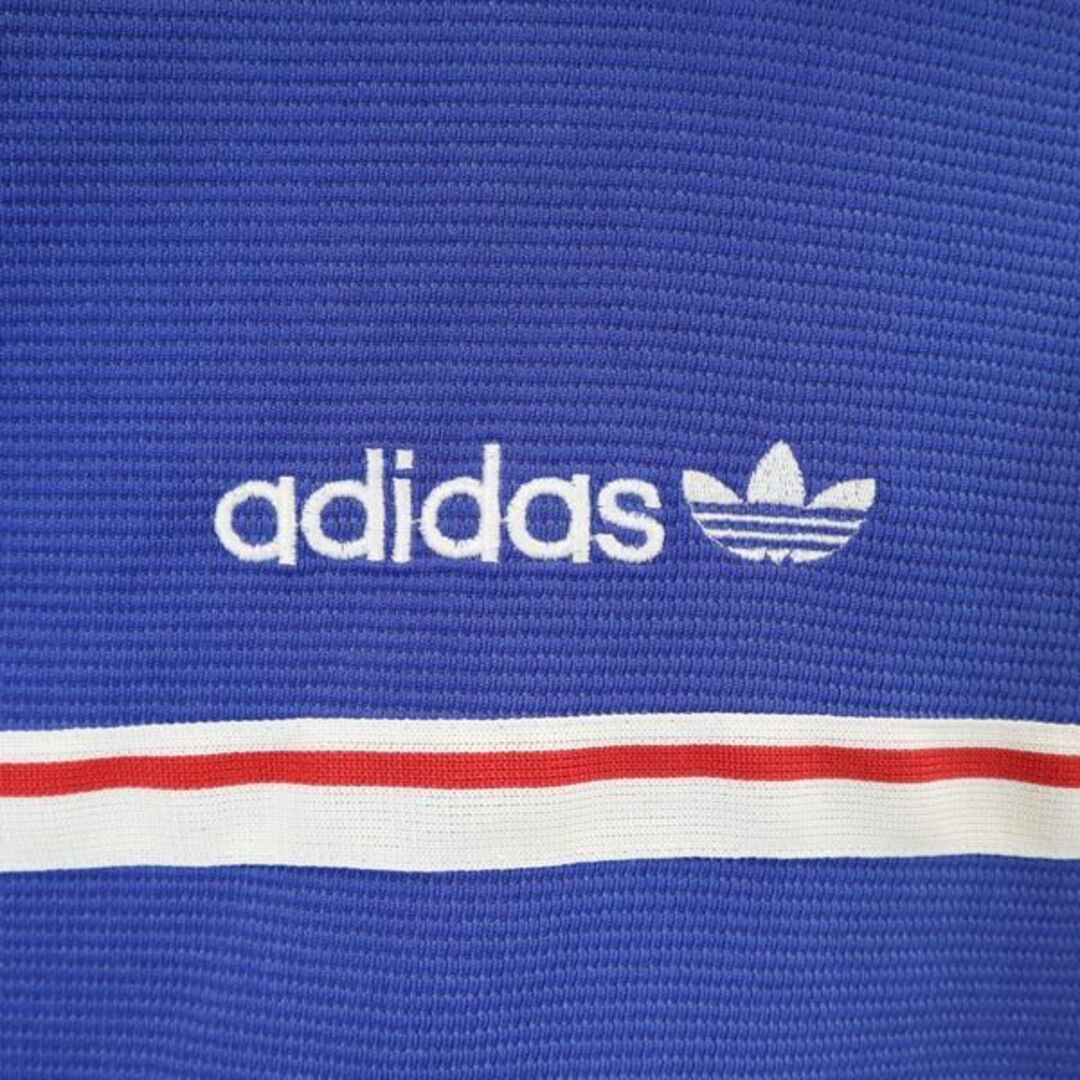 adidas(アディダス)のアディダス 80s デサント製 ヴィンテージ 襟付き スウェット O ブルー系 adidas メンズ 【中古】  【231007】 メンズのトップス(その他)の商品写真