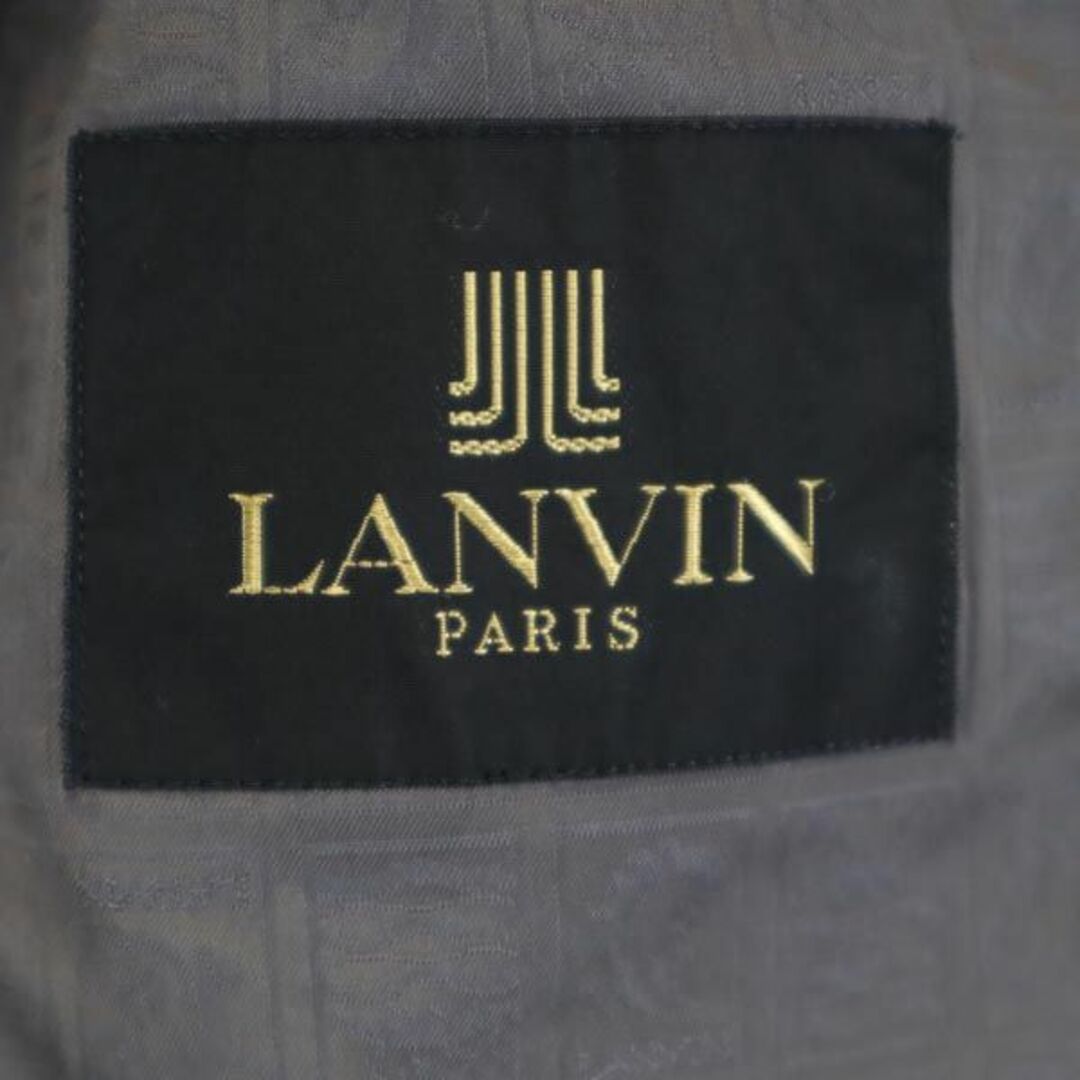 LANVIN ランバン チャコールグレー ストライプ シングル セットアップ