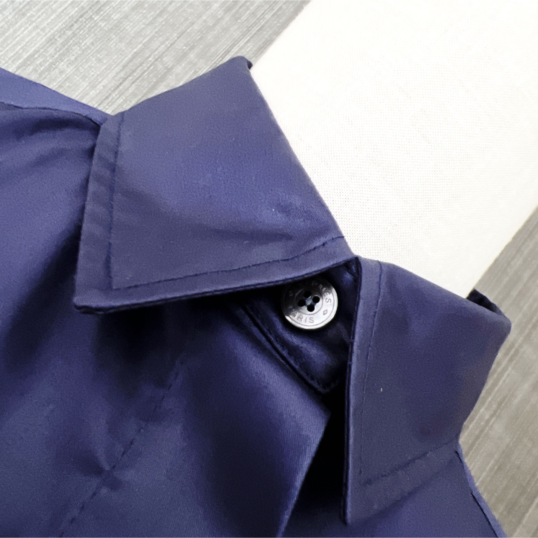美品 HERMES エルメス サテン チェーン コットン ジャケット セリエ
