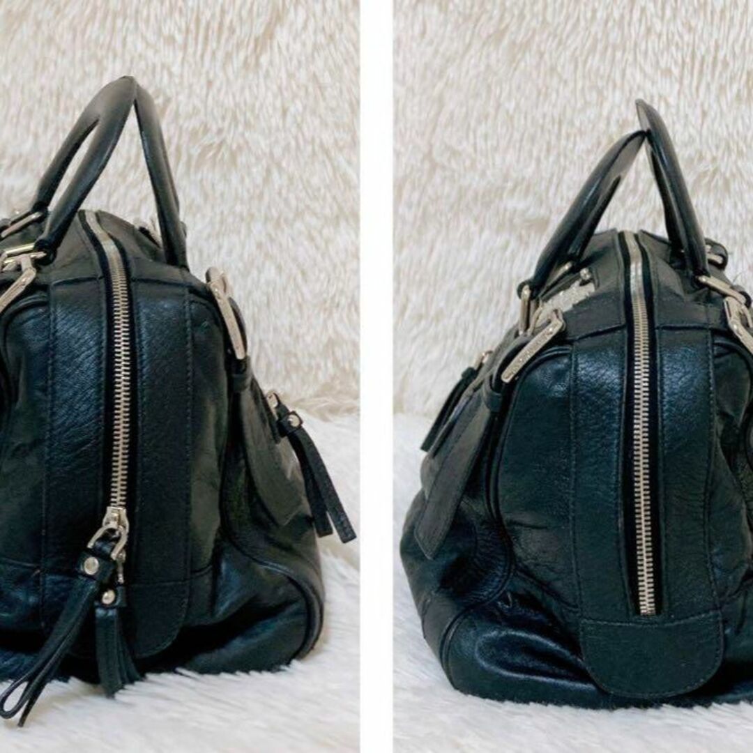 ✨美品✨ドルチェ&ガッバーナ 2wayバッグ プレート レザー ミニボストン