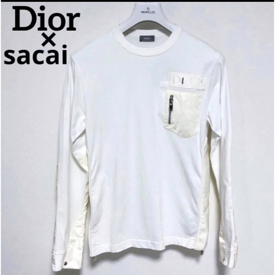 極希少】Dior sacai ドッキングTシャツ S-