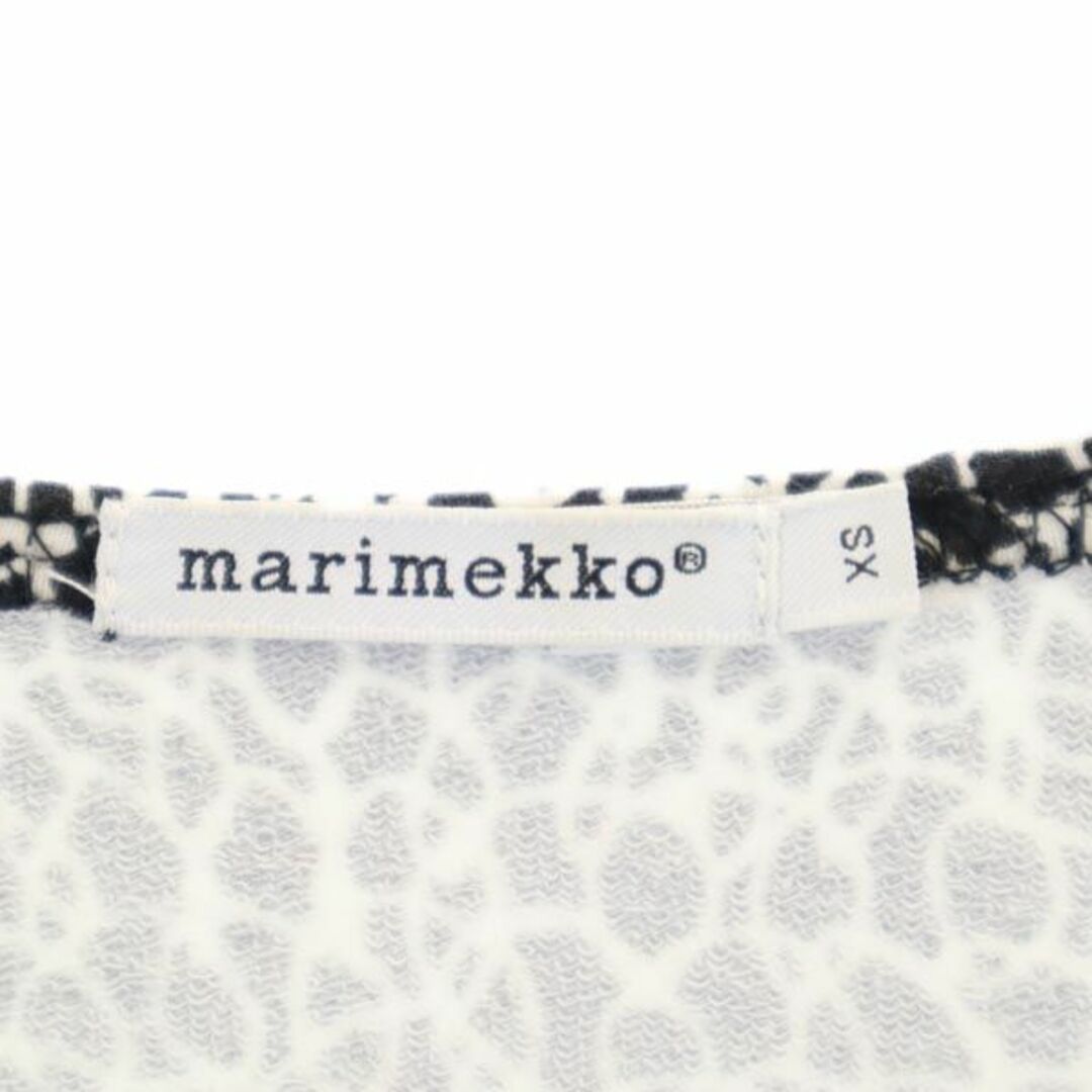 marimekko(マリメッコ)のマリメッコ 七分袖 総柄 チュニック XS ブラック系 marimekko ワンピース カットソー レディース 【中古】  【231007】 レディースのトップス(チュニック)の商品写真