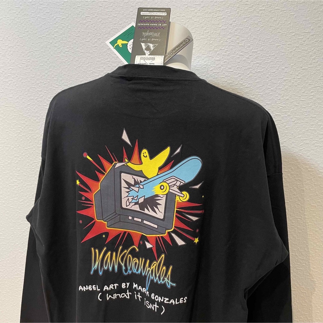 Mark Gonzales(マークゴンザレス)のL新品MARK GONZALESマークゴンザレスオーリーエンジェルBIGロンT メンズのトップス(Tシャツ/カットソー(七分/長袖))の商品写真