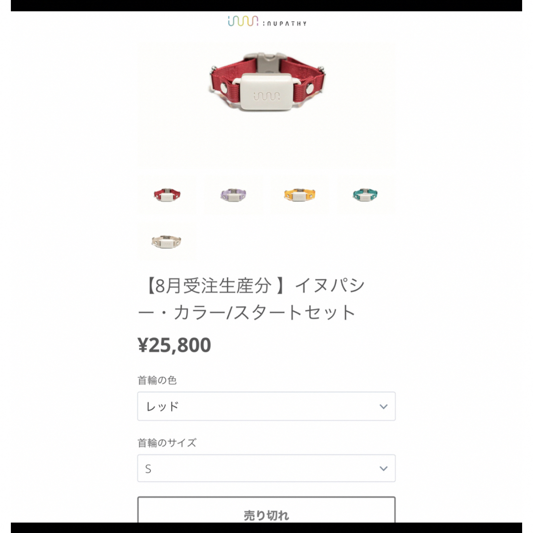 超美品　イヌパシー　カラー& ホームステーション  グリーン　Mサイズ その他のペット用品(犬)の商品写真