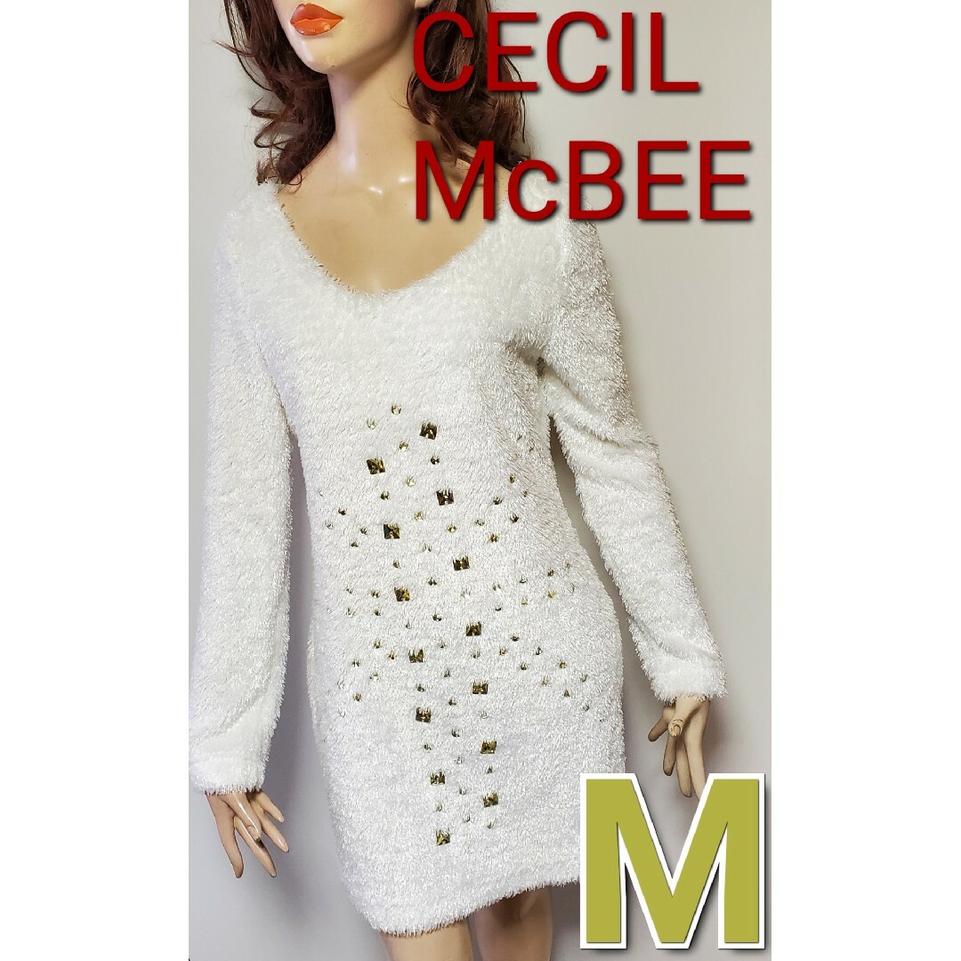 CECIL McBEE(セシルマクビー)のCECIL McBEE ニットワンピース　チュニック レディースのワンピース(ミニワンピース)の商品写真