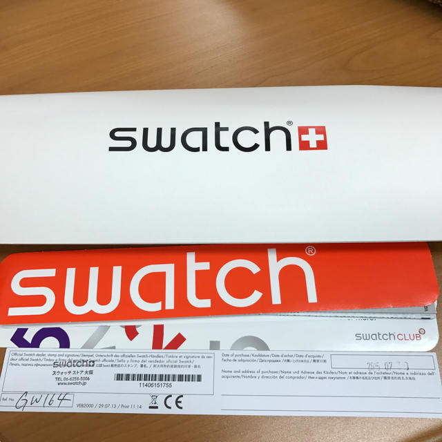 swatch(スウォッチ)のタイムセール♪【新品同様】SWATCH  WHITE BISHOP【美品】 レディースのファッション小物(腕時計)の商品写真