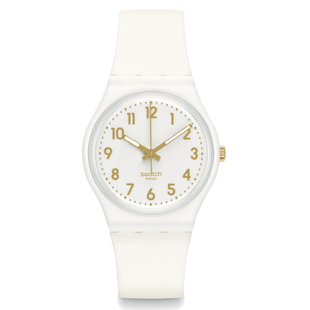 swatch(スウォッチ)のタイムセール♪【新品同様】SWATCH  WHITE BISHOP【美品】 レディースのファッション小物(腕時計)の商品写真